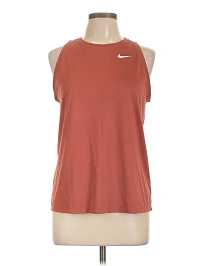 Pre-owned Nike Sleeveless T-shirt In Orange
