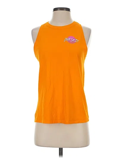 Pre-owned Nike Sleeveless T-shirt In Orange