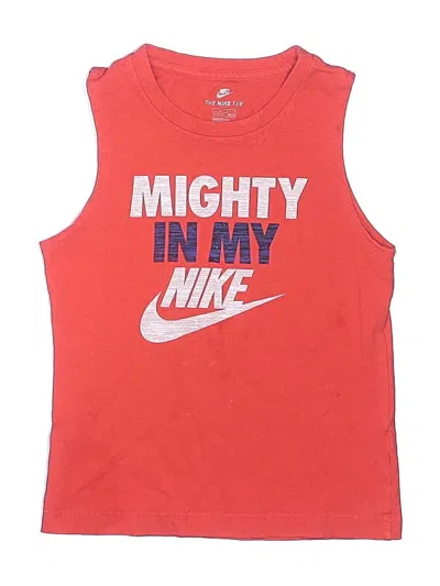 Pre-owned Nike Kids' Sleeveless T-shirt In Red