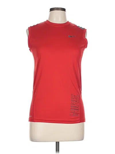 Pre-owned Nike Sleeveless T-shirt In Red