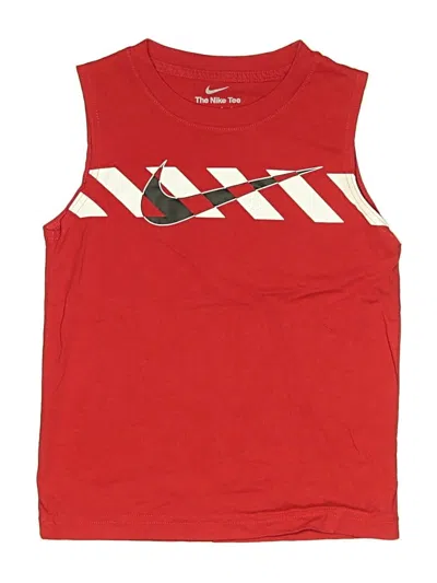 Pre-owned Nike Kids' Sleeveless T-shirt In Red