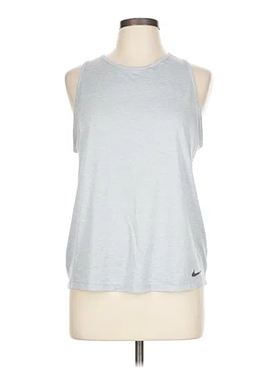 Pre-owned Nike Sleeveless T-shirt In Silver