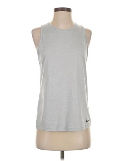 Pre-owned Nike Sleeveless T-shirt In Silver