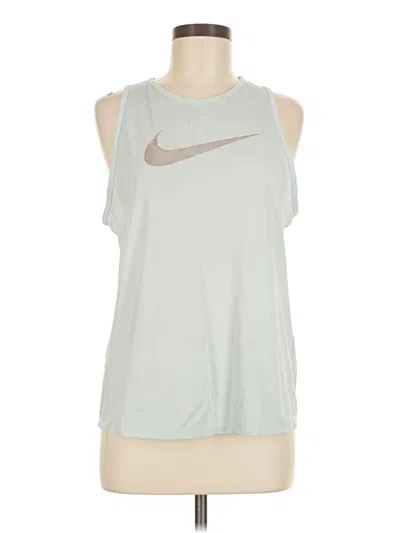 Pre-owned Nike Sleeveless T-shirt In Silver