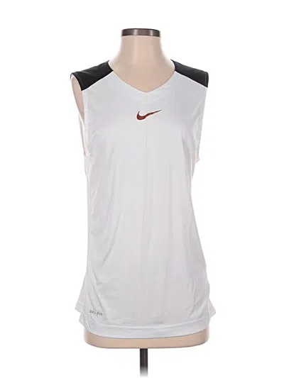 Pre-owned Nike Sleeveless T-shirt In Silver