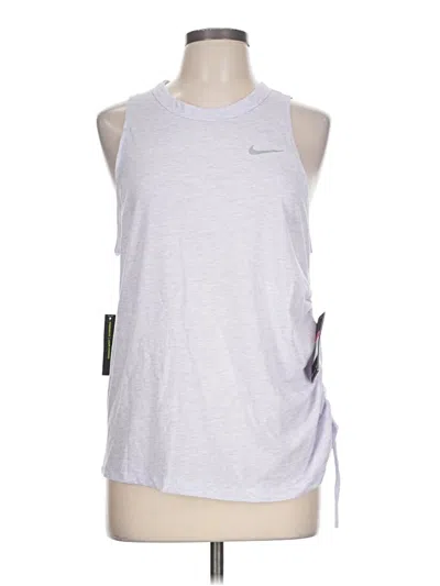 Nike Sleeveless T-shirt In Silver