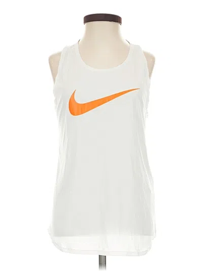Pre-owned Nike Sleeveless T-shirt In White