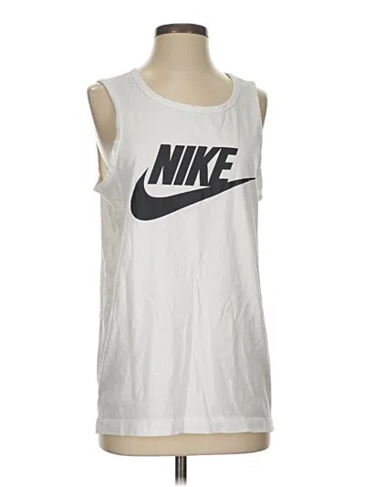 Pre-owned Nike Sleeveless T-shirt In White