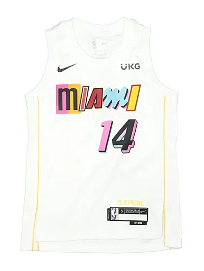 Pre-owned Nike Kids' Sleeveless T-shirt In White