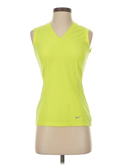 Pre-owned Nike Sleeveless T-shirt In Yellow