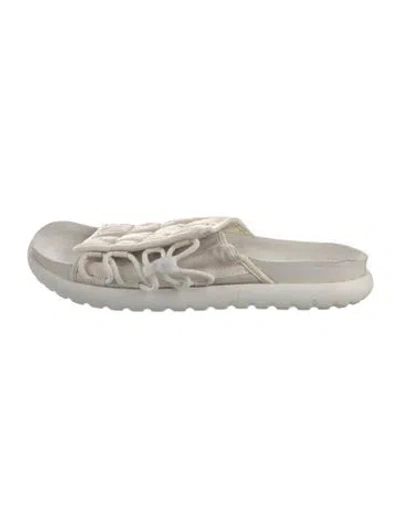 Pre-owned Nike Slides In White