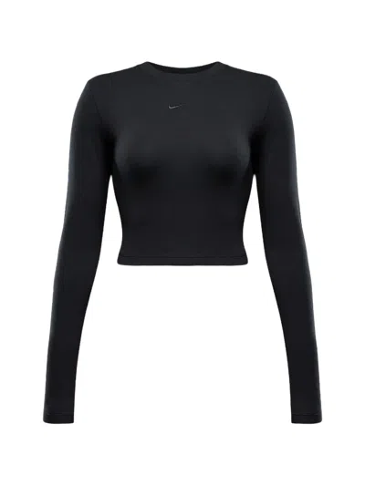 Nike Slim Cropped Top In Blue