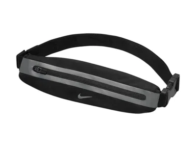 Pre-owned Nike Slim Running Fanny Pack Pack In Black/silver