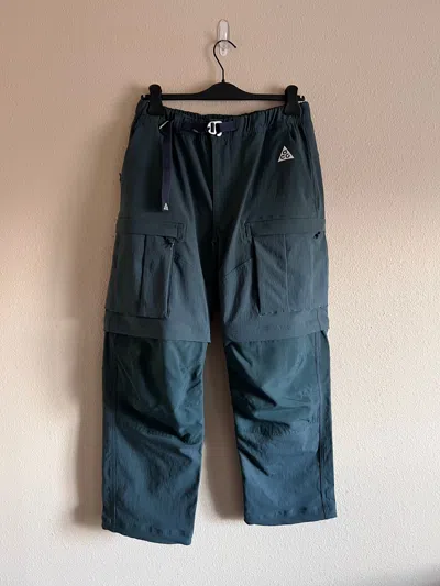 Pre-owned Nike Smith Summit Cargo Pants In Deep Jungle In Green