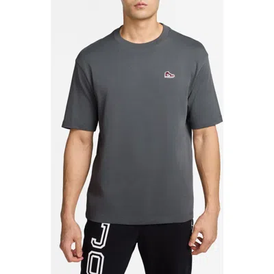 Nike Sneaker Patch Oversize T-shirt In Gray