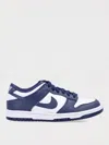 Nike Dunk Low "white/midnight Navy" Sneakers In ネイビー
