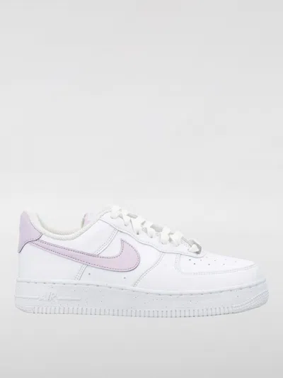 Nike Low-top Sneakers Rubber Sole Perforated Toe In White/metallic Silver/sail