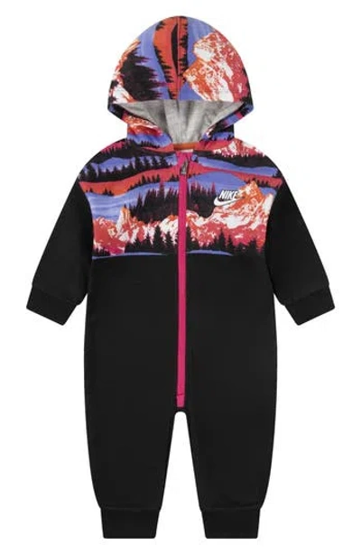 Nike Babies'  Snowday Hooded Coverall In Black