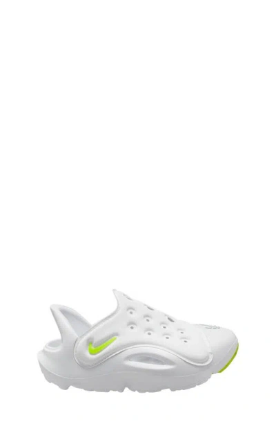 Nike Kids' Sol Water Friendly Clog In White/ Volt/ Pure Platinum