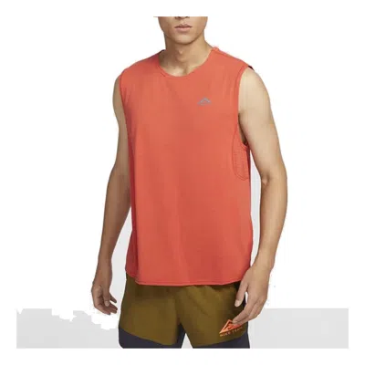Nike Solar Chase Dri-fit Sleeveless Running Top 'orange'