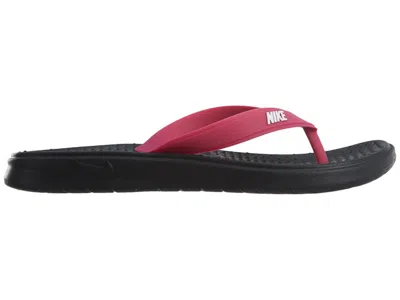 Pre-owned Nike Solar Thong (women's) Sneakers In Black/white/vivid Pink In Multi