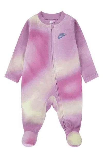 Nike Babies'  Solarized Microfleece Coverall Footie In Pink