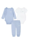 NIKE SOLID 3-PIECE BODYSUITS & JOGGERS SET