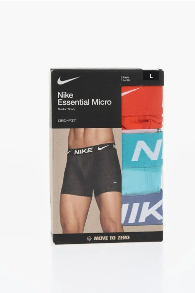 Nike Solid Color 3 Pairs Boxers Set With Emboidery Logo