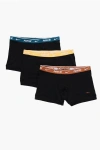 Nike Solid Color 3 Pairs Of Boxer Set With With Colored Elastic B
