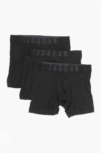 Nike Solid Colour 3 Pairs Of Boxers Set In Black