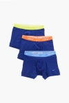 Nike Solid Color 3 Pairs Of Boxers Set With Colored Elastic Bandt