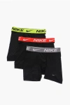 Nike Solid Color 3 Pairs Of Boxers Set With Colored Elastic Bandt