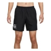 Nike Solid Color Cartoon Pattern Printing Quick Dry Running Training Shorts Black