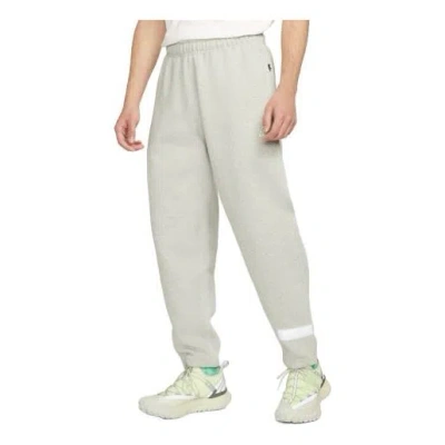 Nike Solid Color Casual Sports Long Pants Couple Style Gray