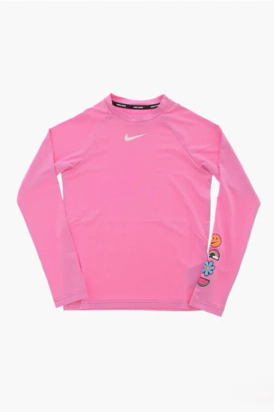 Nike Kids' Solid Color Dri-fit Active T-shirt In Pink