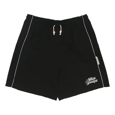 Nike Solid Color Lacing Elastic Breathable Sports Shorts Black