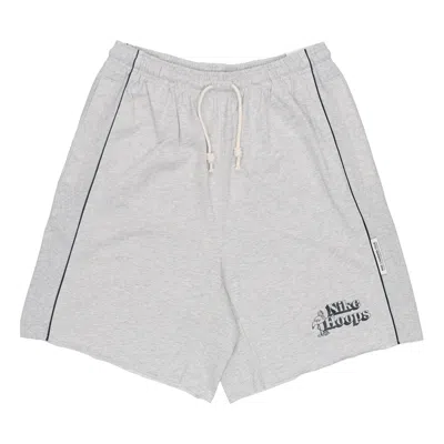 Nike Solid Color Lacing Elastic Breathable Sports Shorts Gray