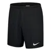 Nike Solid Color Logo Elastic Waistband Straight Shorts Black