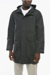 Nike Solid Color Parka With Hood And Hidden Closure