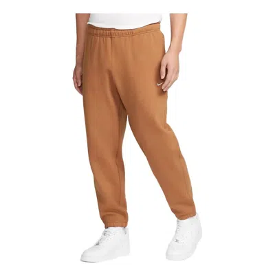 Nike Solid Color Stay Warm Bundle Feet Drawstring Sweatpants Men's Orange In Brown