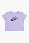 NIKE SOLID COLOR T-SHIRT WITH PRINTED LOGO