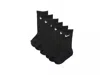 Nike Solid Kids' Crew Socks 6 Pack In Black