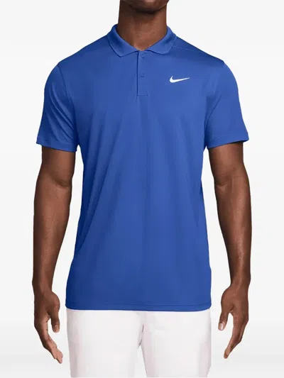 Nike Solid Victory Polo In Blue