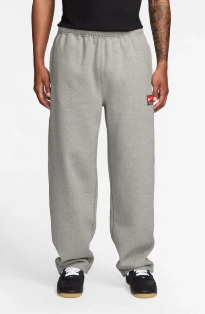 Nike Solo Fleece Pants In Gray