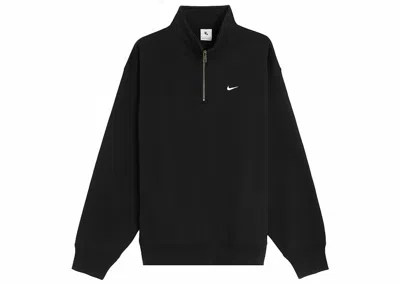 Pre-owned Nike Solo Half Zip Fleece In Black