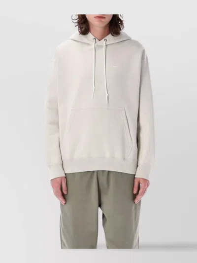 Nike Solo Hoodie Kangaroo Pocket In Beige