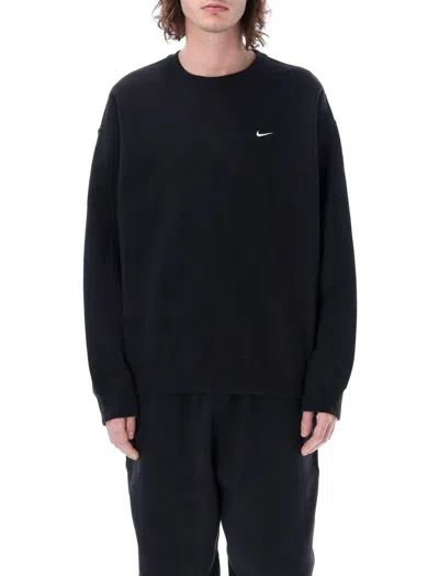 Nike Man Sweatshirt Black Size L Cotton, Polyester