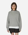 NIKE SOLO SWOOSH CREWNECK SWEATSHIRT DARK GREY HEATHER / WHITE