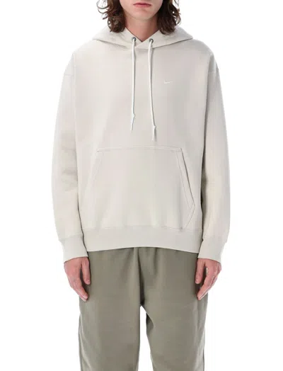 Nike Solo Hoodie Kangaroo Pocket In Beige
