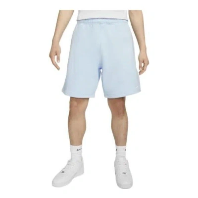 Nike Solo Swoosh Fleece Shorts Logo 'light Blue'